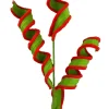 Floral^Liberty Floral Green And Red Fabric Curly Spray