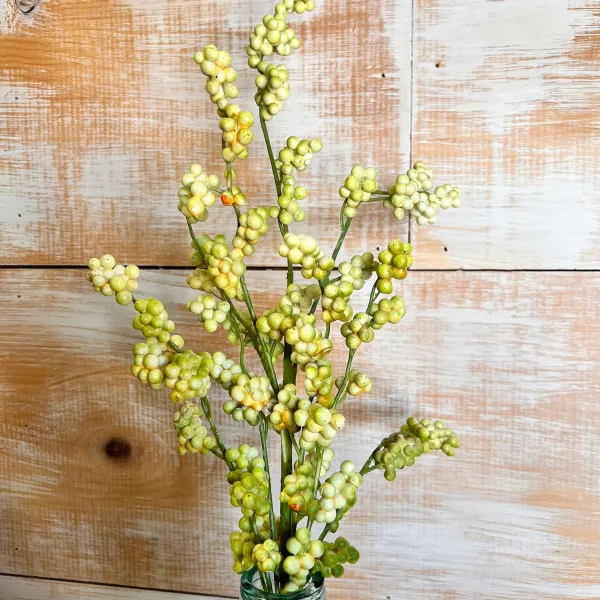 Greenery^Liberty Floral Green Berry Spray