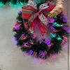 Wreaths^180 Degrees Green Fiber Optic Wreath, 24"