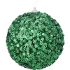 Mardi Gras^Regency Green Glamour Sequin Ball Ornament