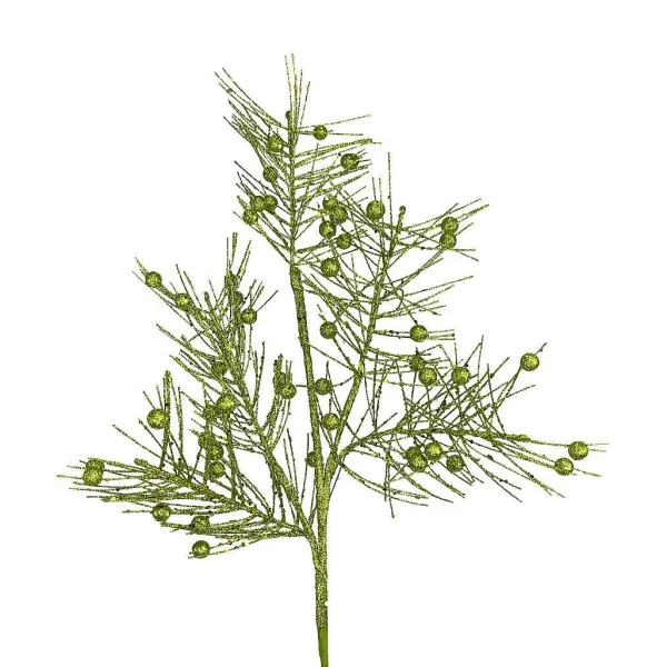 Floral^Direct Export Co. Green Glitter Berry Pine Spray