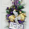 Floral^Regency Green Glitter Sequin Pampas Grass Spray, 34"