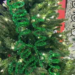 Floral^Direct Export Co. Green Glitter Swirl Spray
