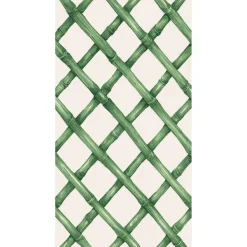 Spring^Hester & Cook Green Lattice Guest Napkin Set