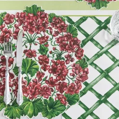 Spring^Hester & Cook Green Lattice Placemat Sheets