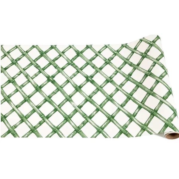 Spring^Hester & Cook Green Lattice Runner