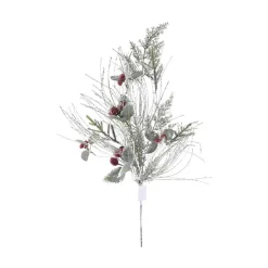 Sprays^Direct Export Co. Green Natural Frosted Pine Berry Spray