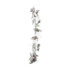 Table Decor^Direct Export Co. Green Natural Frosted Pine Berry Garland