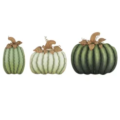 Table Decor^The Round Top Collection Green Pumpkins