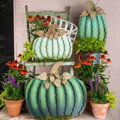 Focal Points^The Round Top Collection Green Pumpkins
