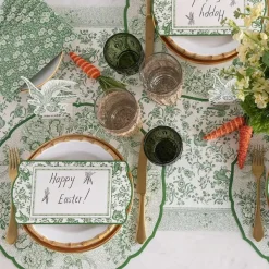 Spring^Hester & Cook Green Regal Peacock Placemat Sheets