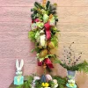 Ribbon^Craig Bachman Green Ribbon Pastel Easter Eggs Ribbon, 4" X 10Yd