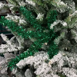 Floral^RAZ Green Tinsel Spray