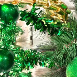Sprays^RAZ Green Tinsel Spray