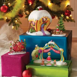 Table Decor^Department 56 Grinch, Max, & Cindy-Lou Who, Dept. 56 Village