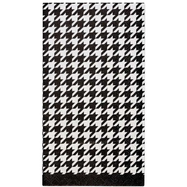 Party Diy^Sophistiplate Guest Towel, Blanc & Noir