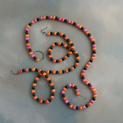 Party Diy^Glitterville Halloween Silk Ball Garland By , Small