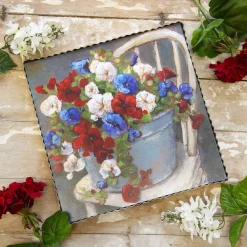 Spring^The Round Top Collection Hamilton Patriotic Petunia Gallery Art
