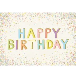 Celebrate Birthday^Hester & Cook Happy Birthday Sprinkle Placemat Sheets