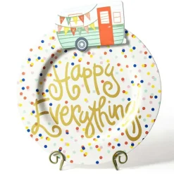 Table Decor^Happy Everything Happy Dot Big Round Platter By !