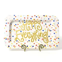 Table Decor^Happy Everything Happy Dot Mini Rectangle Platter By !