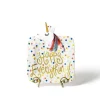 Table Decor^Happy Everything Happy Dot Mini Square Entertaining Platter By !