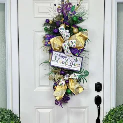Focal Points^Craig Bachman Happy Mardi Gras Glitter Sign