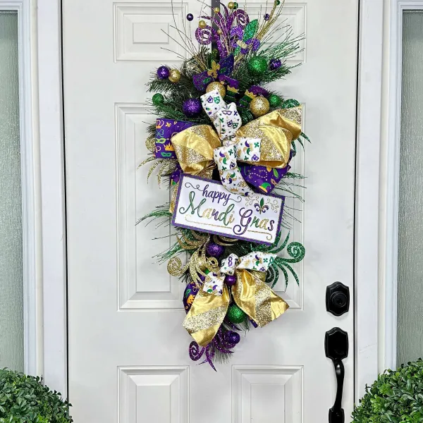 Signs^Craig Bachman Happy Mardi Gras Glitter Sign