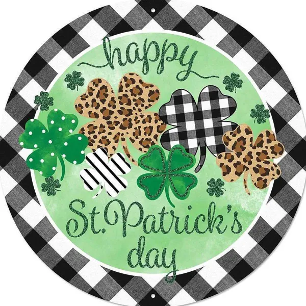 Signs^Craig Bachman Happy St. Patrick's Day Sign, 8"