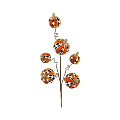 Sprays^Liberty Floral Harlequin Pumpkin Spray