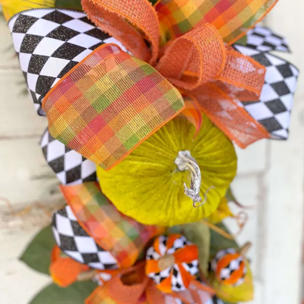 Floral^Liberty Floral Harlequin Pumpkin Spray