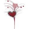Sprays^Liberty Floral Heart Ball Spray
