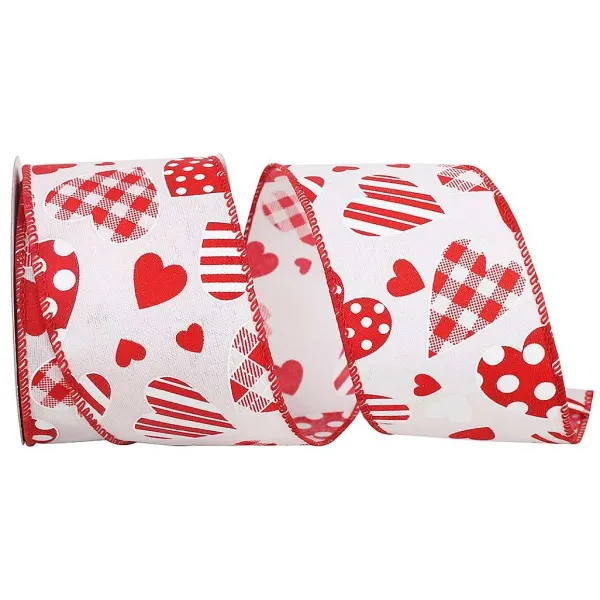Ribbon^Reliant Ribbon Hearts Galore Ribbon, 2.5" X 10Yd