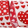 Ribbon^Reliant Ribbon Hearts Patchwork Ribbon, 2.5" X 10Yd