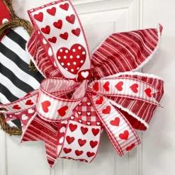 Ribbon^Reliant Ribbon Hearts Patchwork Ribbon, 2.5