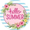 Signs^Craig Bachman Hello Summer Floral Sign