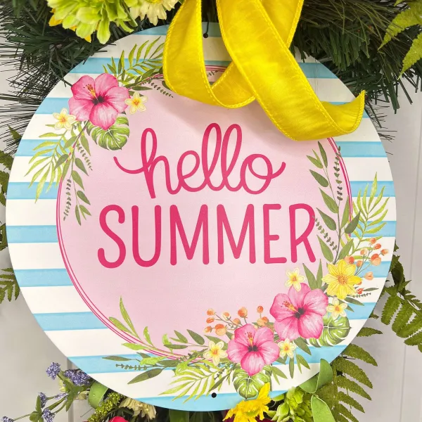 Door Decor^* Hello Summer Teardrop