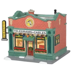 Table Decor^Department 56 Hohman Telegraph Office, Dept. 56 Village