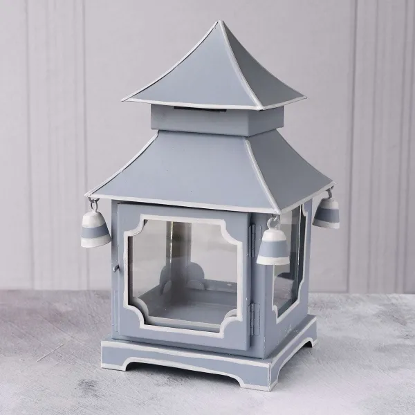Table Decor^Beatriz Ball Holiday Pagoda Lantern, Blue