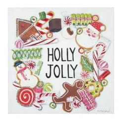 Table Decor^The Round Top Collection Holly Jolly Wreath Gallery Art