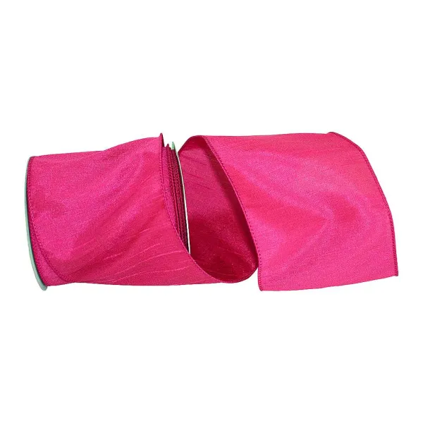 Ribbon^Reliant Ribbon Hot Pink Dupioni Supreme, 4" X 10Yd
