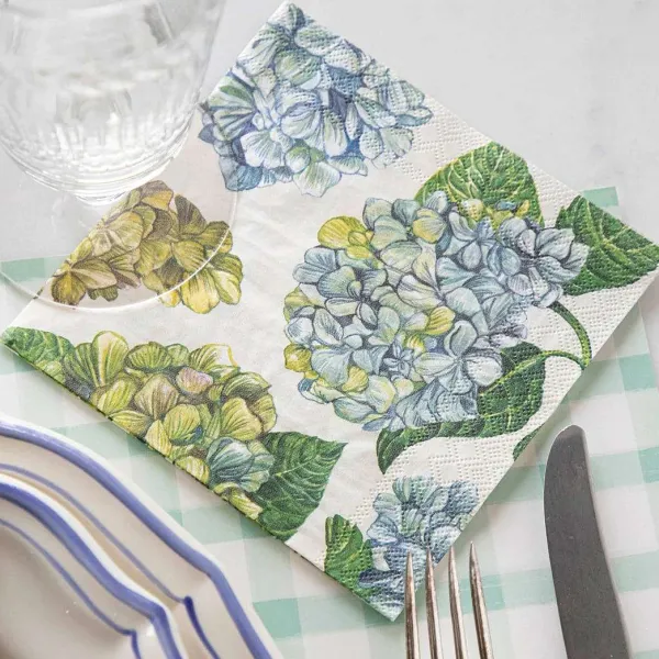 Party Diy^Hester & Cook Hydrangea Cocktail Napkin Set