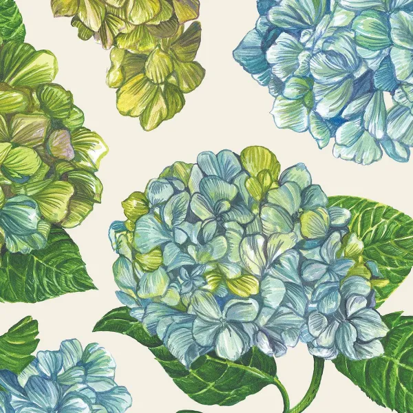 Spring^Hester & Cook Hydrangea Cocktail Napkin Set
