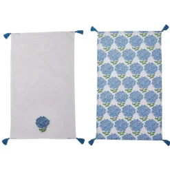 Spring^Two's Company Hydrangea Dish Towels, Set Of 2