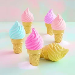 Figurines^Glitterville Ice Cream Cone Tabletop Display By