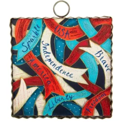Wall Decor^The Round Top Collection Independence Ribbon Mini Gallery Art