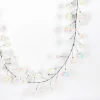 Garlands^Farrisilk Iridescent White Ball Garland, 10'