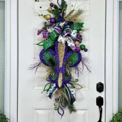 Door Decor^* It's A Mardi Party Teardrop