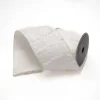 Ribbon^Farrisilk Ivory Tweed Check Ribbon, 4" X 5Yd