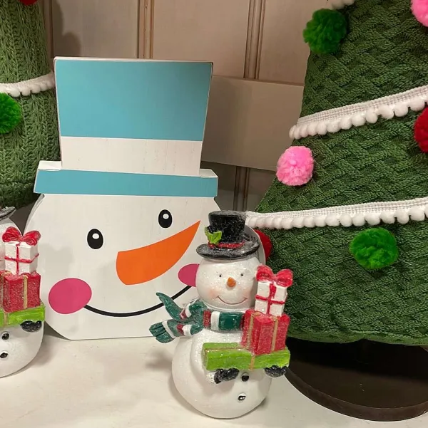 Home Accents^Transpac Jolly Snowman D Cor
